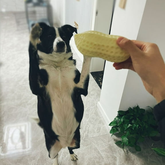 Milisten Tpr Yellow Puppy Toy for Interactive Play 1Pc