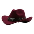 thumbnail image 3 of Unisex Woven Cattleman Style Cowboy Baseball Cap Winter Outdoor Hat, 3 of 3