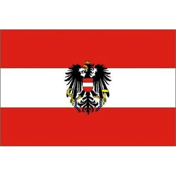 2x3 Austria Eagle Crest Flag 2'x3' House Banner Grommets