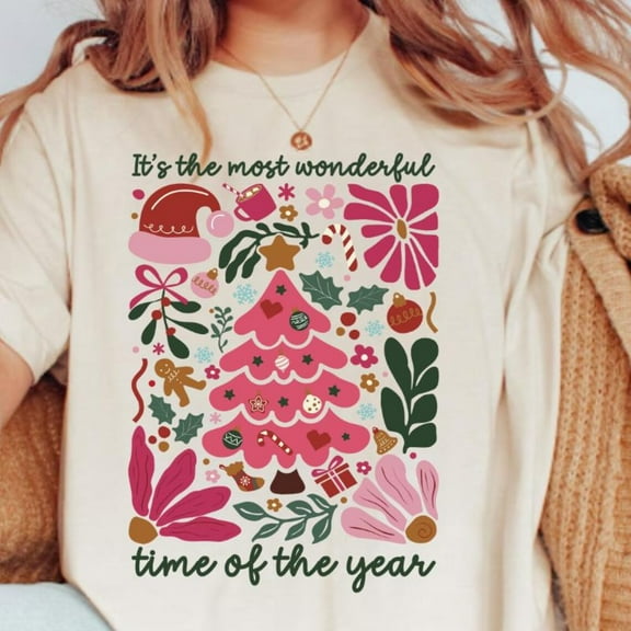 Most Wonderful Time Winter Occasion Shirt, Boho Preppy Winter Occasion Tree Tshirt, Trendy Fall Occasion Tee, Full Size S-5XL