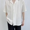 thumbnail image 3 of Camisas y blusas a rayas para hombre, camisetas de manga corta para hombre, algodón, regular, original, XXL, alta calidad, Asia, con cuello, SI Clothing, 3 of 5