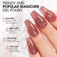 thumbnail image 6 of Gellen Glitter Gel Nail Polish, 18ml Pale Red Gel Polish No Wipe Soak off Long Lasting Glossy UV Gel for Salon Manicure Nail Art, Gifts for Women Girls, 6 of 8