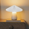 thumbnail image 5 of Minkissy Fabric Wrapped Lampshade White Iron Rotatable Pleated 1Set Study Friends, 5 of 5