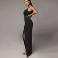 thumbnail image 4 of KaLI_store Women's Formal Dresses Women's Elegant High Split Flare Sleeve Formal Evening Gowns Maxi Dress with Cape Black,M, 4 of 5