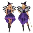 thumbnail image 1 of Socisucc Halloween Costumes Girls Women Sparkly Bats Assistant With Elastic Shoulder Straps, 1 of 5