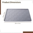 thumbnail image 5 of Cat Litter Mat 34 x 22 in, Silicone Litter Tray Pad with Raised Edge, Large Waterproof Pad with Hex Pattern Surface, Easy Clean Floor Protector for Cat Potty Food Bowl, Grey, 5 of 6