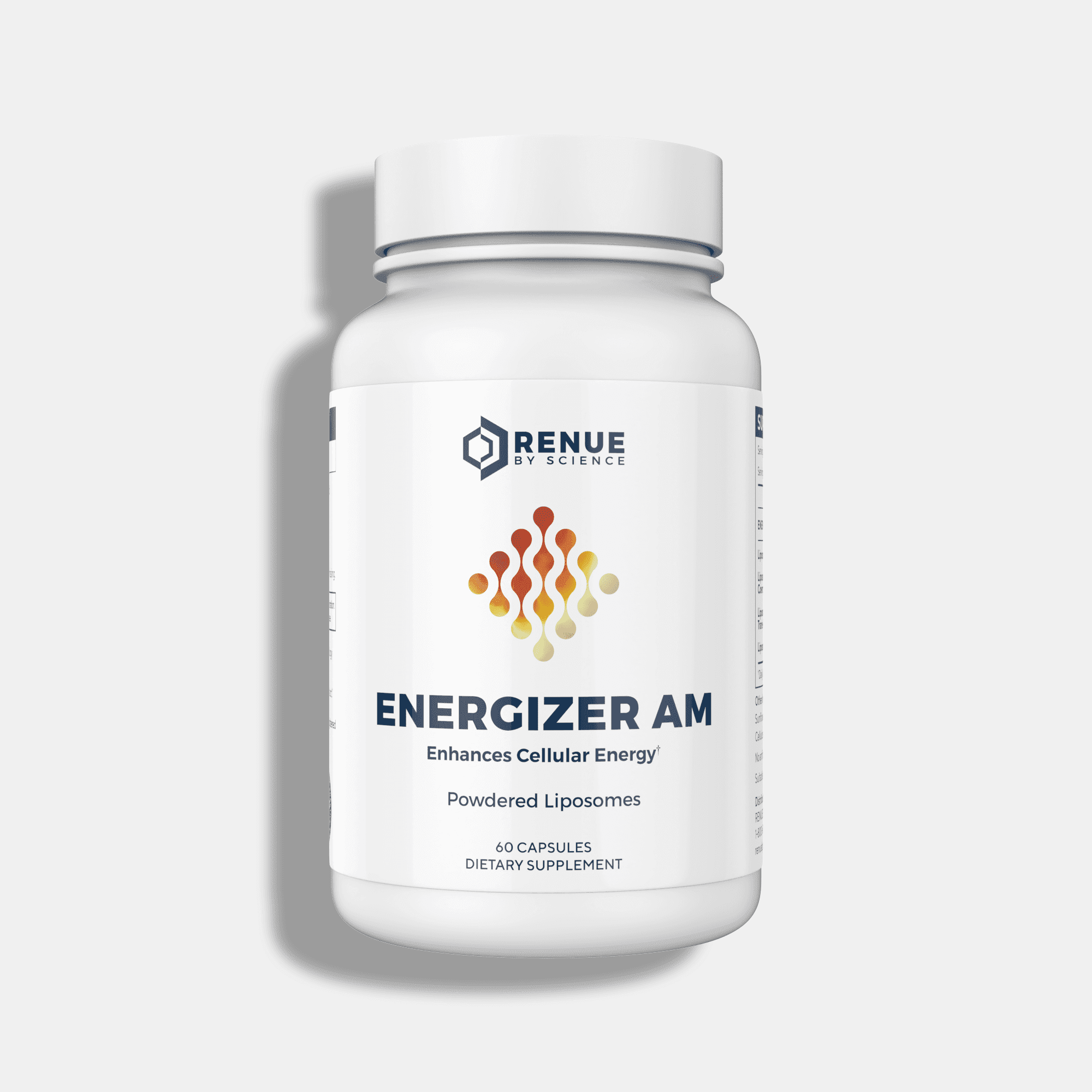 RENUE by SCIENCE Energizer AM | Liposomal Resveratrol Hesperidin & Green Tea Supplement | 60 Capsules with Trans Resveratrol (65mg) Hesperidin (150mg) Green Tea Extract (35mg) - Non-GMO | Made in USA