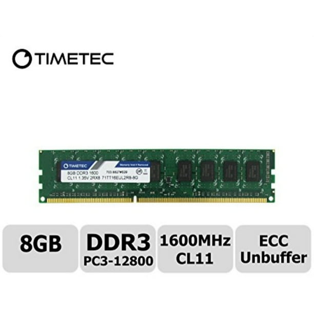 Timetec Hynix Ic 8gb Ddr3l 1600mhz Pc3 Unbuffered Ecc 1 35v Cl11 2rx8 Dual Rank 240 Pin Udimm Server Memory Ram Module Upgrade 8gb Walmart Com Walmart Com