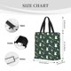 thumbnail image 3 of Fotbe Green Frogs Bolsa Tote con Estampado para Mujer, Bolsos con Cremallera, Bolsa de Hombro Casual de Gran Capacidad con Bolsillos Internos, 3 of 7