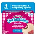 thumbnail image 3 of Smucker’s Uncrustables Peanut Butter & Raspberry Spread Sandwiches, 4 Count, 2 Oz. Each, Frozen, 3 of 12