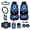 Butterfly Flower Blue Purple, variant on Renewold 12 Pack Car Accessories with Front Seat Cover Steering Wheel Seatbelt Rearview Mirror Armrest Cover Trash Can Mount Pocket Cup Holder Keychain Car Accessories Decor, Wolf Forest Blue