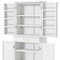 thumbnail image 6 of Craftian Kitchen Pantry Cabinet with Adjustable Shelves, 70.9" Metal Storage Cabinet, White, 6 of 8