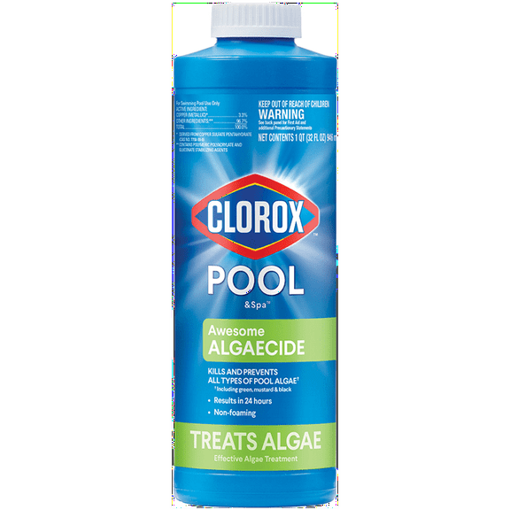 Clorox Pool&Spa Awesome Algaecide for Treating Pool Algae, 32 oz