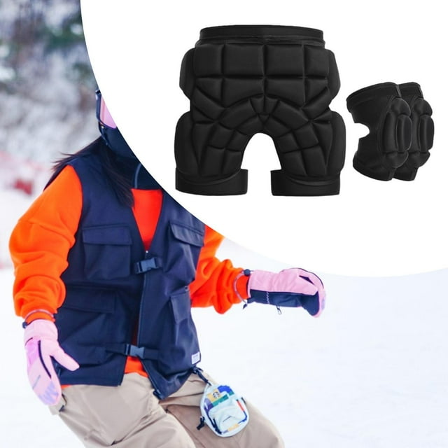 Colaxi Padded Shorts Hip Protection Pad Impact Protection Support Gear for Skiing Winter Sports , Size XXS