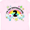 thumbnail image 4 of Inktastic I'm the Birthday Girl Second Birthday Rainbow and Stars Girls Toddler T-Shirt, 4 of 5