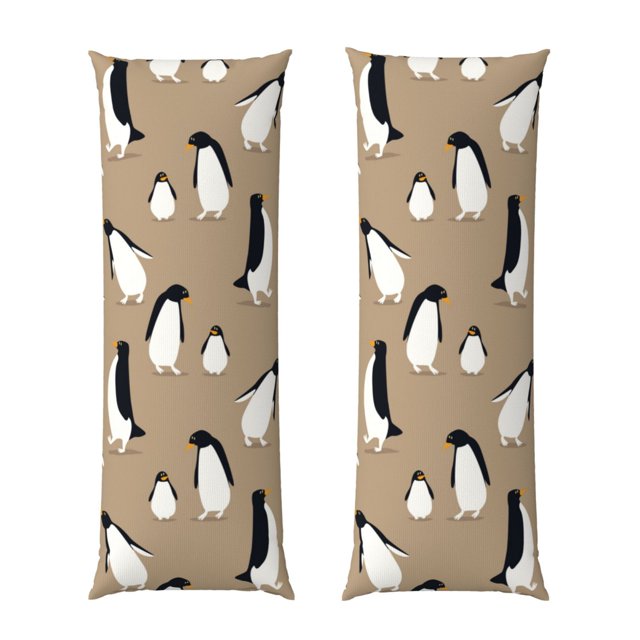 Fotbe Lovely Penguin Funda para Almohada Corporal con Diseño, Funda de Microfibra Ultrasuave de 20x54 Pulgadas, Ropa de Cama Elegante