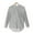 Grey, variant on VKOYWKM Women's Cotton Linen Shirts Roll Up 3/4 Sleeve Tops V Neck Button Down Tunic Blouses Solid Color Work Shirts Loose Casual Summer Tops