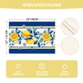 thumbnail image 4 of Sm:)e Lemon Summer Placemats Set of 4,Summer Holiday Tasty Fruit Healthy Fruit Vintage Watercolor Rustic Botanic Table Cover,12 x 18 Inch, 4 of 7