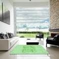 thumbnail image 7 of Ahgly Company Machine Washable Indoor Square Transitional Green Area Rugs, 5' Square, 7 of 7
