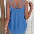 thumbnail image 2 of Aricy Tank Top for Women Mesh Eyelet Flowy Spaghetti Strap Camisole Sleeveless Scoop Neck Blouse Casual Summer Dressy Flowy Tops, 2 of 4