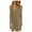 Khaki, variant on Fesfesfes Women Dress Casual Fall Solid U-Neck Buttons Long Sleeve Waist Dress Clothes Sale