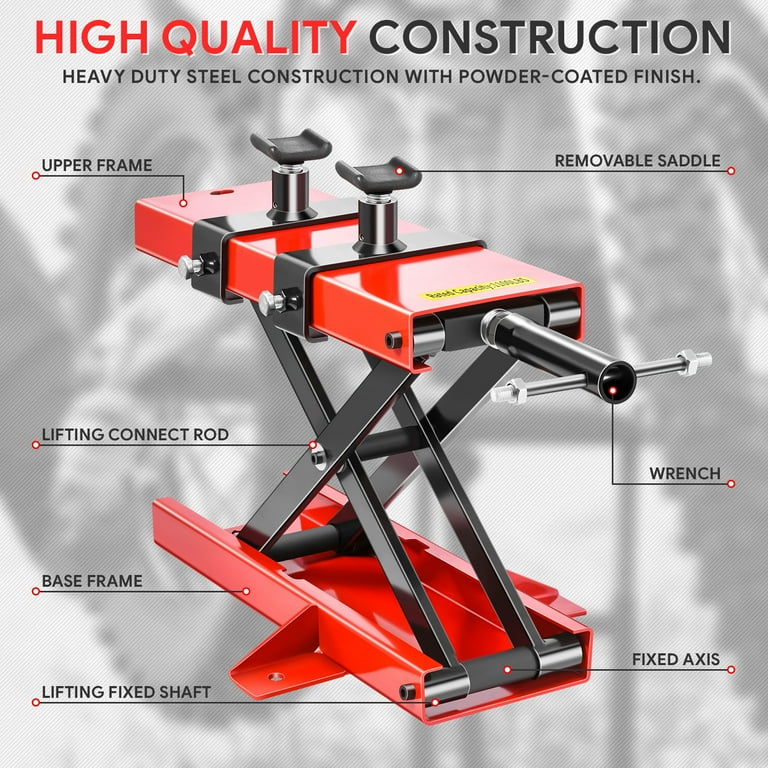 DNA Motoring TOOLS-00289 Universal 1100 LBs Heavy Duty Steel 3.7