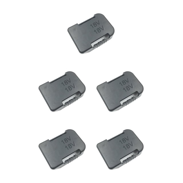 Riwesomey Estante de almacenamiento de ABS portátil 18V Fix Heavy Duty Base preperforada Soporte de taller Reemplazo para BAT622 Negro 5piezas