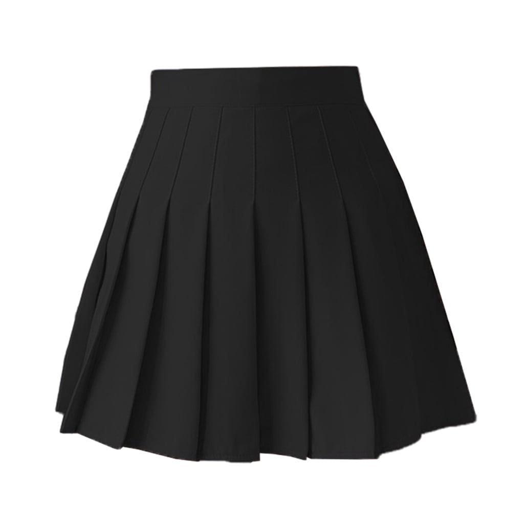Women Pleated Skirt Mini Tennis Skater Skirt Uniforms