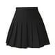Girls Skater Tennis Pleated Skirt Cheerleader Skirts Uniforms Cosplay Dance Black XXL - image 2 of 7