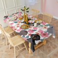 thumbnail image 4 of Dachshund and Flower Rectangle Tablecloth 60"x102",Waterproof Polyester Rectangle Table Cloth, Wipeable Spillproof Polyester Tablecloth for Dining, Camping, Indoor and Outdoor, 4 of 6