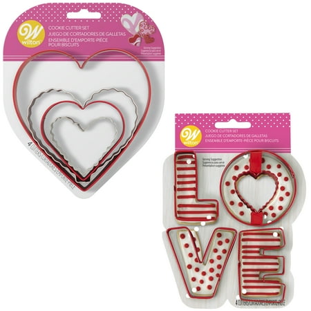Wilton Valentine's Day Cookie Baking Set, 8-Piece
