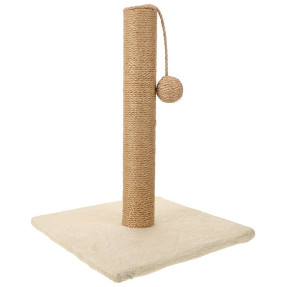 ELAYARD Vertical Cat Scratching Post in Light Brown with Sisal for Home Use and Placement