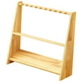 thumbnail image 1 of S SERENABLE Support de Queue de Piscine Seulement Bois Présentoir Professionnel Double Niveaux, 1 of 9