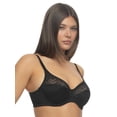 thumbnail image 2 of Prima Lace Moulded Unlined Bra (Black, 38D), 2 of 3