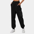 thumbnail image 2 of Pants for Plus Size Women - Wide Leg Trousers with Pocket, Stretch Waist for Casual Office Wear & Weekends | Loose Pants for Women, 2 of 6