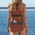 thumbnail image 4 of WEAIXIMIUNG Women High Waist Two Piece Swimsuit Cutout Bikini Set Swimsuit L, 4 of 6