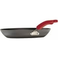 thumbnail image 4 of Rachael Ray 9.25 and 11.5-Inch Hard-Anodized Nonstick Frying Pans, Gray with Red Handles, 4 of 4