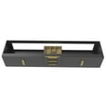 thumbnail image 2 of Alpine 84" Wood Floating Vanity Base in Black with Gold Handles, 2 of 5