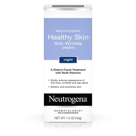 Neutrogena Healthy Skin Anti-Wrinkle Night Cream Face Moisturizer with Retinol, 1.4oz
