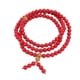 thumbnail image 4 of Pulsera de cinabrio ANGGREK 108 cuentas 8 mm roja con cuentas doradas de cristal, 4 of 8