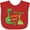 Red, variant on Inktastic Grandma Loves Me Grandchild Dinosaur Boys Baby Bib