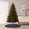 thumbnail image 7 of Halloween Christmas Tree Skirt - Octopus Seahorse Jellyfish Purple 36 Inches Christmas Tree Skirt for Halloween Holiday Indoor Home Christmas Tree Decorations with Three Ribbons, 7 of 7