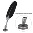 thumbnail image 3 of European Retro Quill Gift Set with Alloy Feather, Fine Crafted Feathers,  Writing, Comfortable Grip, Includes Ink Bottle, Pen Nibs, 3 of 7