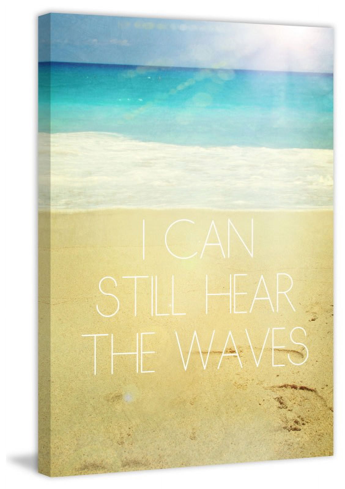 Marmont Hill "I Can Still Hear the Waves" Sylvia Cook Painting Print on Canvas