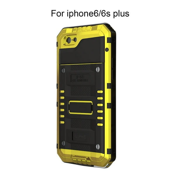 Housse de Protection pour Téléphone Portable LUPHIE Aluminium Couverture Rigide Entièrement Protégée Résistant aux Rayures Imperméable Antichoc pour iPhone