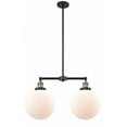 thumbnail image 1 of Innovations 209-BAB-G201-10-LED X-Large Beacon 2 Light Chandelier part of the Franklin Restoration Collection, Black Antique Brass, 1 of 1