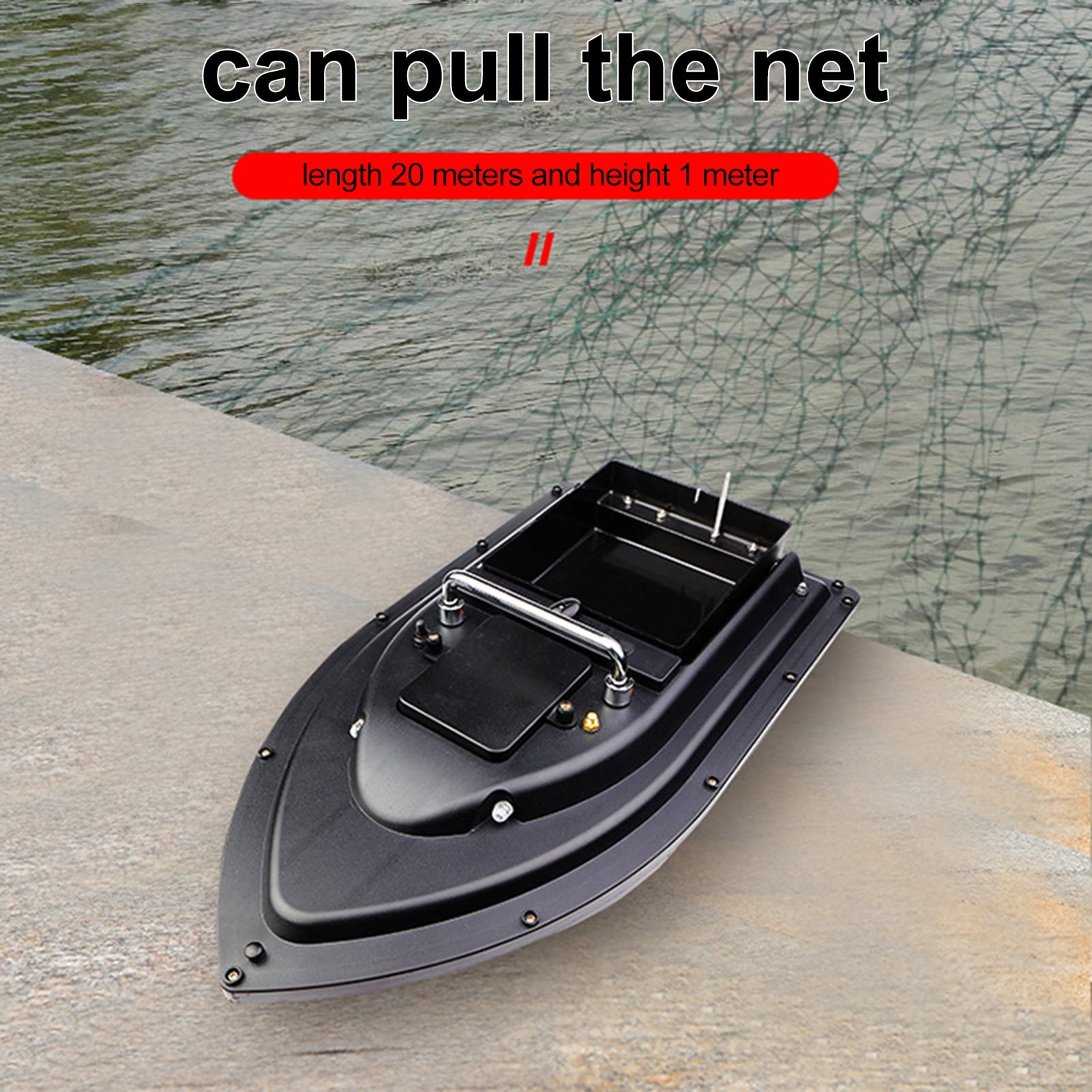 Nishore Boat,Bait Boat Buzhi 500m Remote Motor Boat Fish 500m Eryue Motor Battery Kidjoy