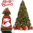 thumbnail image 1 of Suéter navideño para perro (2024), ropa de Acción de Gracias para perros, suéter navideño para perros, suéter de punto navideño de Papá Noel y muñeco de nieve para perros pequeños, medianos y grandes., 1 of 3
