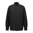 thumbnail image 3 of AZoiNM Men's Slim Fit Business Long Sleeve Shirt Wrinkle-Free Moisture Wicking Polyester, 3 of 14