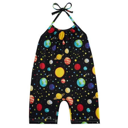 

QIPOPIQ Rompers for Baby Girls Clearance Toddler Kids Baby Girls Sleeveless Summer Romper Jumpsuit Playsuit Clothes